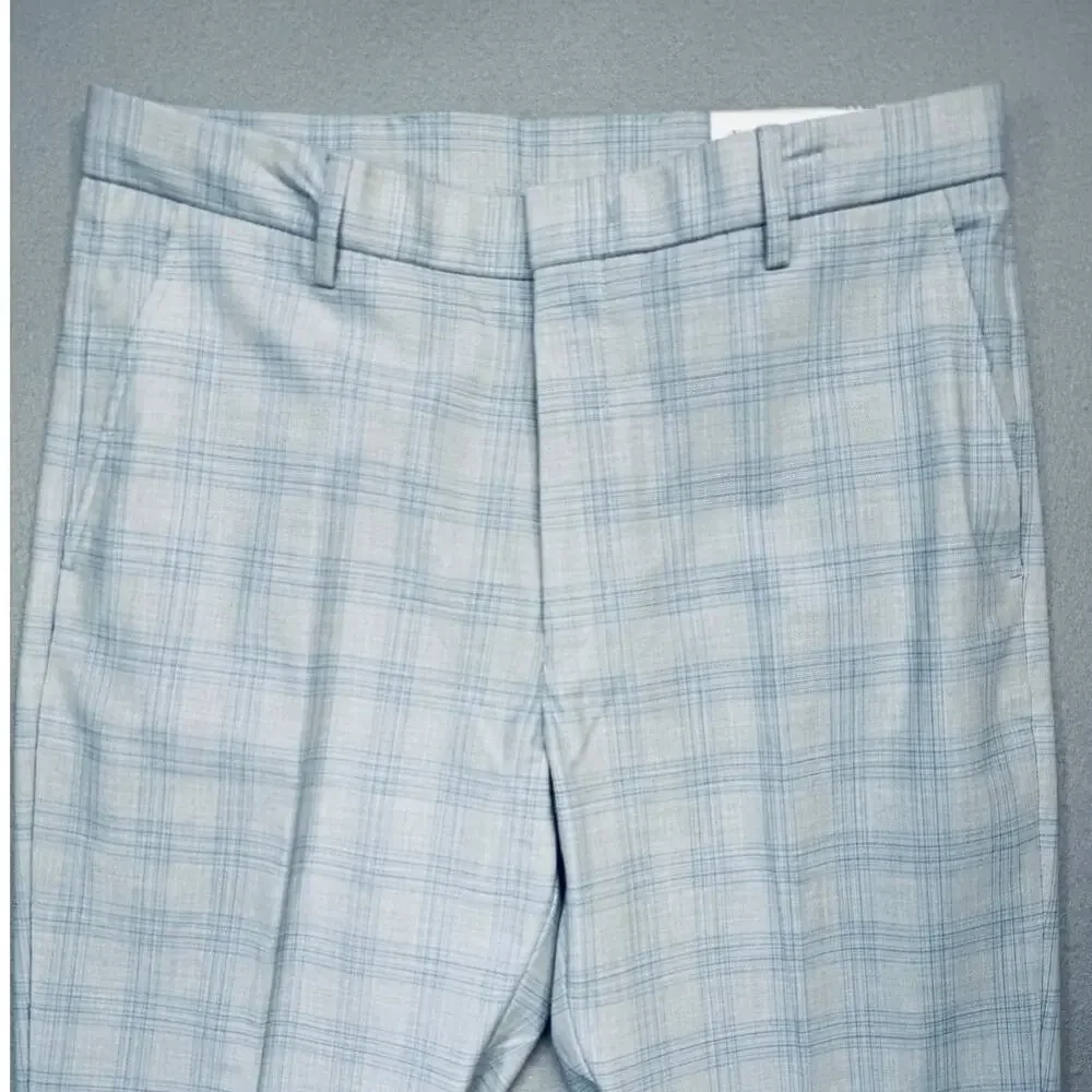 Tommy Hilfiger Mens Modern Fit Light Grey Dress Pant Light gray 32X34 $95